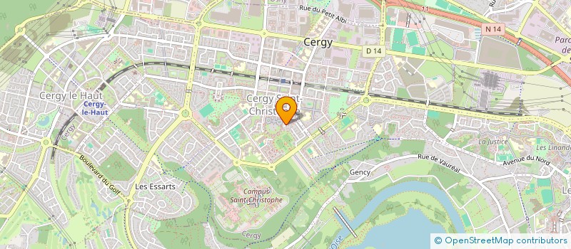 localisation de l'entreprise ROND POINT DES SERVICES à CERGY