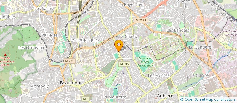 localisation de l'entreprise ROND POINT MONTANT  CLERMONT-FERRAND