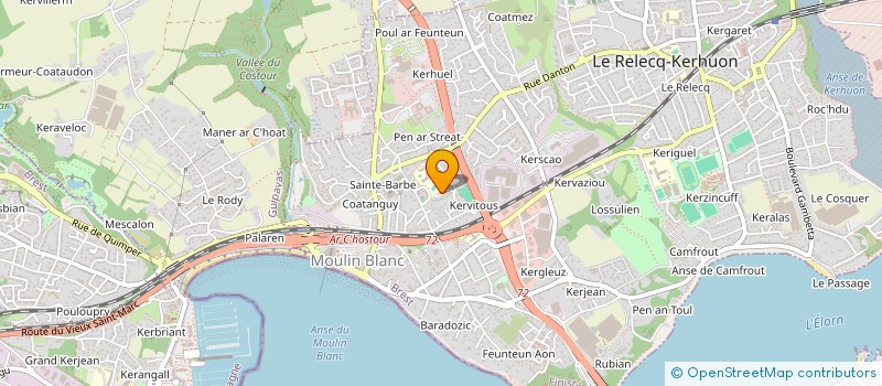 localisation de l'entreprise ROND VERT à BREST