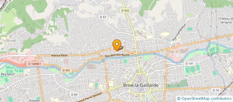 localisation de l'entreprise RONDA  BRIVE LA GAILLARDE