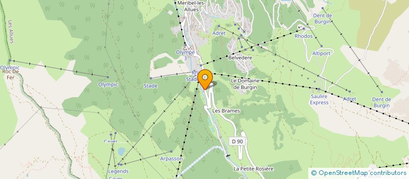 localisation de l'entreprise RONDA DECORATION INTERNATIONALE  LES ALLUES