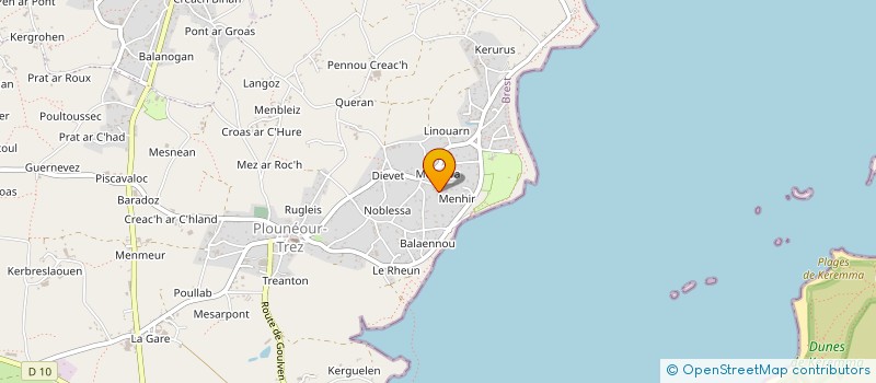 localisation de l'entreprise RONDE FINISTERIENNE  PLOUNEOUR-BRIGNOGAN-PLAGES