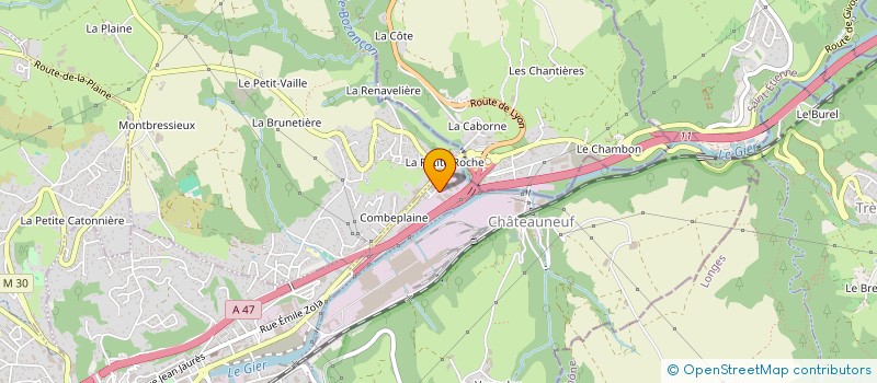 localisation de l'entreprise RONDEAU METALLERIE 42  RIVE-DE-GIER