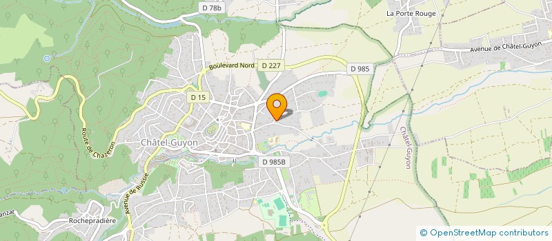 localisation de l'entreprise RONDEBOSSE à CHATEL-GUYON