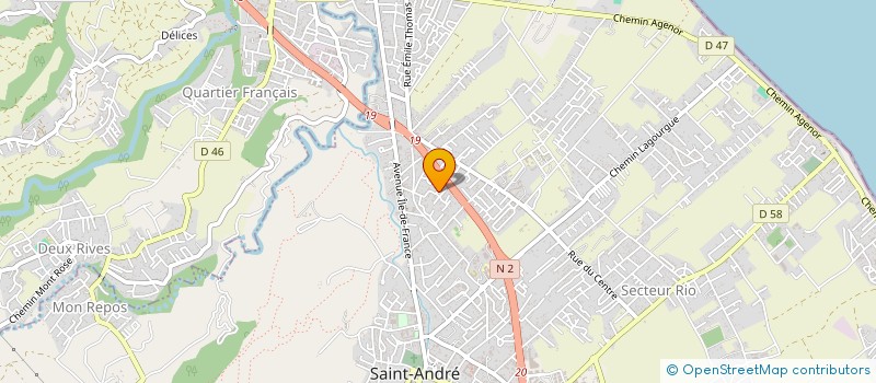 localisation de l'entreprise RONDES ET RAFFINEES à SAINT-ANDRE