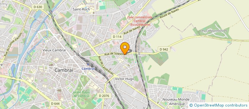 localisation de l'entreprise RONDES INTERVENTIONS ALARMES SECURITE à CAMBRAI