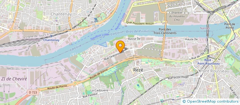 localisation de l'entreprise RONDES INTERVENTIONS SURVEILLANCES  REZE