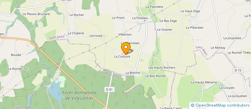 localisation de l'entreprise RONDIN à VIEUX-VIEL
