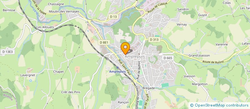 localisation de l'entreprise RONDINA à AMPLEPUIS