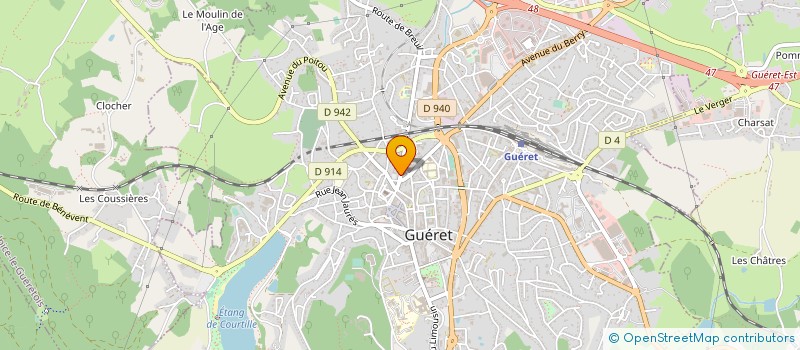 localisation de l'entreprise RONDISPORT 23 à GUERET