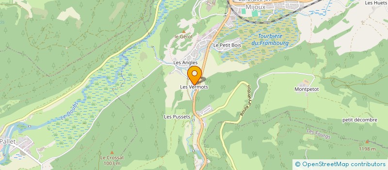 localisation de l'entreprise RONDOT  LA CLUSE-ET-MIJOUX