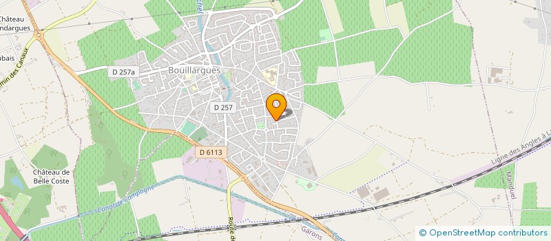 localisation de l'entreprise RONDOT MACONNERIE GENERALE  BOUILLARGUES