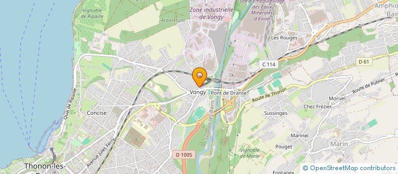 localisation de l'entreprise RONDOT R. ELECTRICITE à THONON-LES-BAINS