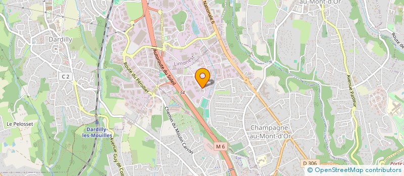 localisation de l'entreprise RONDOT TEAM  CHAMPAGNE-AU-MONT-D'OR