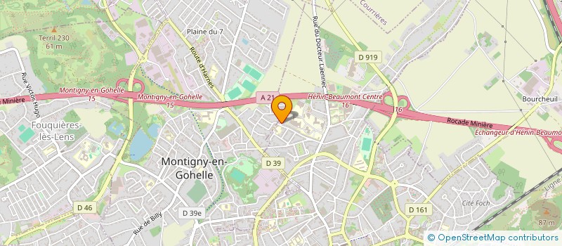 localisation de l'entreprise RONGAS à HENIN-BEAUMONT