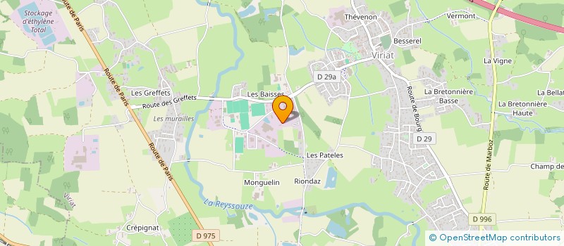localisation de l'entreprise RONGER ARNAUD à VIRIAT