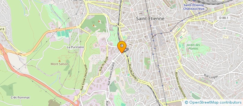 localisation de l'entreprise RONGFA  SAINT-ETIENNE