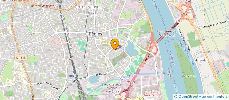 localisation de l'entreprise RONGY COUZINET IMMOBILIER ET CONSEILS à BEGLES