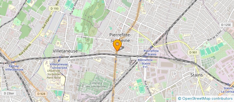 localisation de l'entreprise RONI à PIERREFITTE-SUR-SEINE