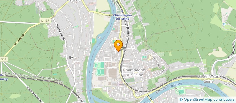 localisation de l'entreprise RONIE  CHAMPAGNE-SUR-SEINE