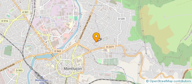 localisation de l'entreprise RONIN ARTS MARTIAUX  MONTLUCON