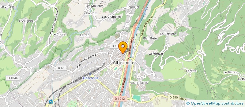 localisation de l'entreprise RONIN DU SUD  ALBERTVILLE