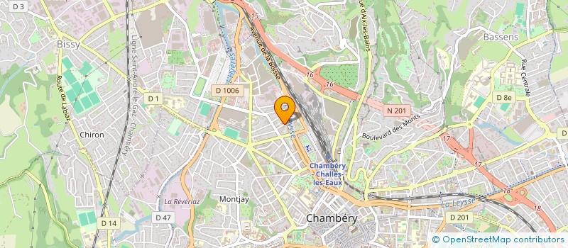 localisation de l'entreprise RONIN KARATE CLUB  CHAMBERY