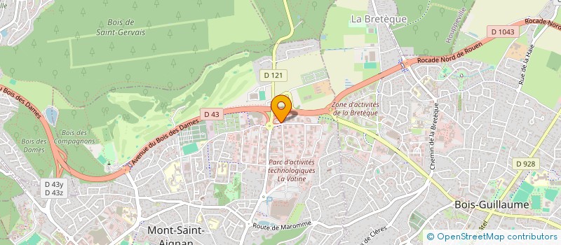 localisation de l'entreprise RONOTEL à MONT-SAINT-AIGNAN