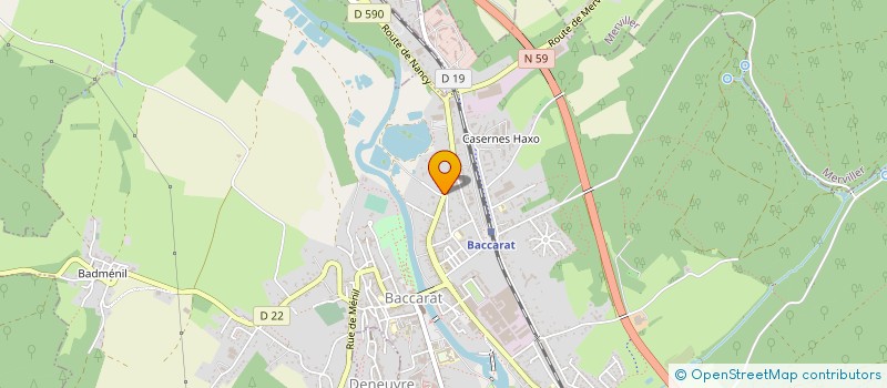 localisation de l'entreprise RONQUY JEAN-PIERRE ET FILS  BACCARAT