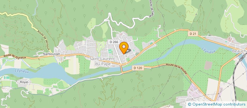 localisation de l'entreprise RONROB  SAINT-LAURENT-DU-PAPE