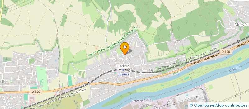 localisation de l'entreprise RONSARD à JUZIERS