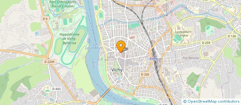 localisation de l'entreprise RONSENAC GROS INVESTISSEMENTS à VICHY
