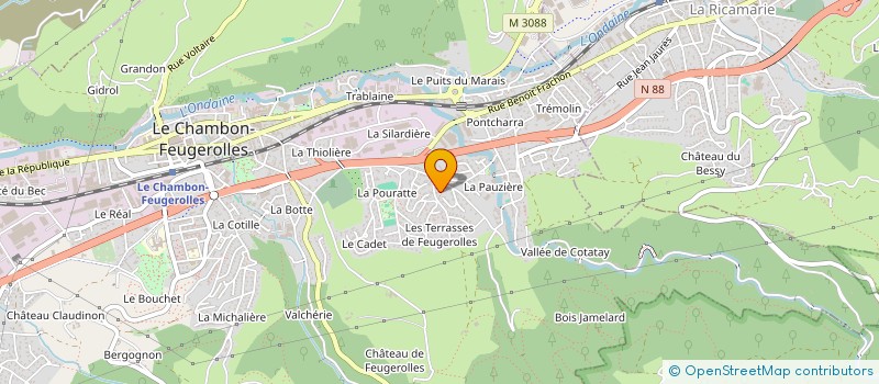 localisation de l'entreprise RONZE SEBASTIEN EXPERTISES AUTOMOBILE  LE CHAMBON-FEUGEROLLES