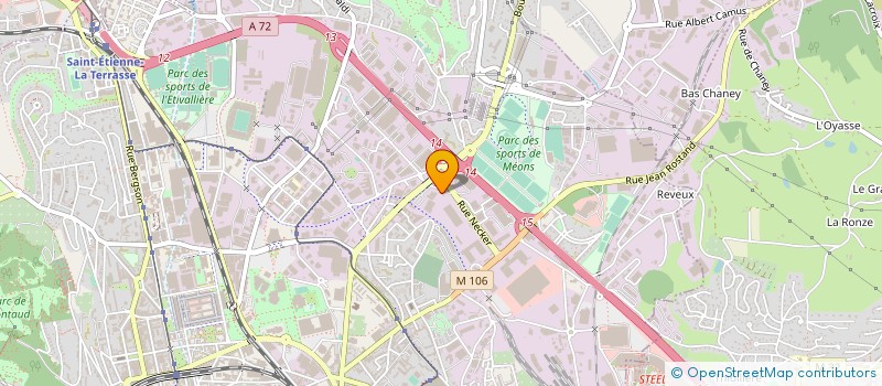 localisation de l'entreprise RONZEE à SAINT-ETIENNE