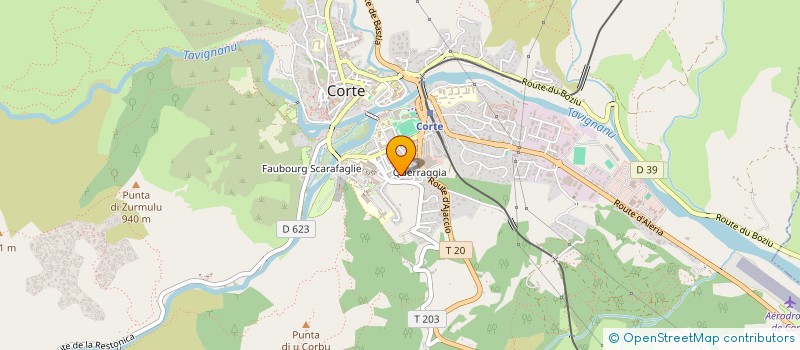 localisation de l'entreprise RONZON PITAVAL à CORTE