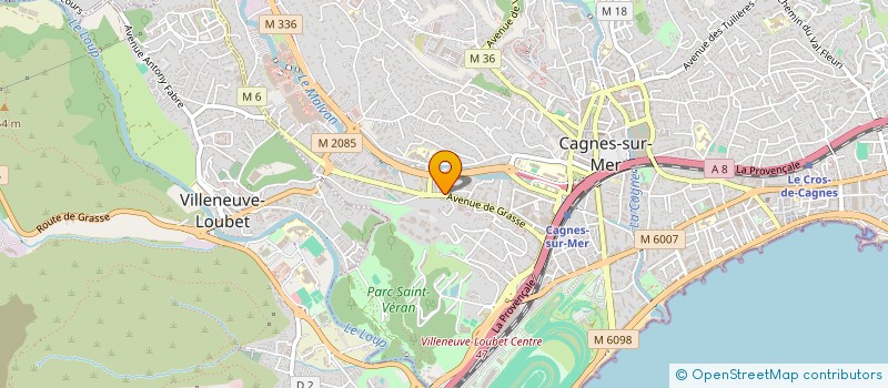 localisation de l'entreprise ROOF 06  CAGNES-SUR-MER