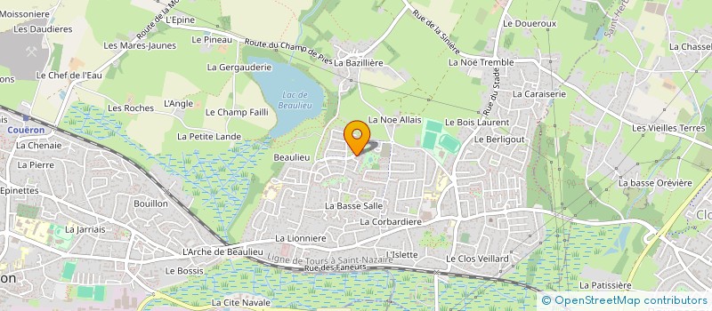 localisation de l'entreprise ROOF 44 à COUERON