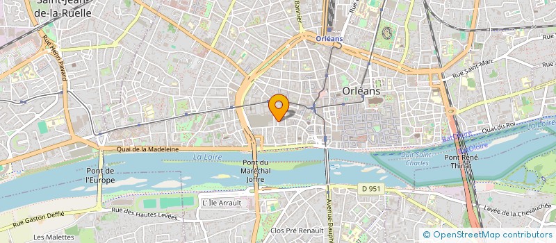 localisation de l'entreprise ROOF ETANCHEITE à ORLEANS