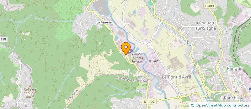 localisation de l'entreprise ROOF INTERNATIONAL  PEGOMAS