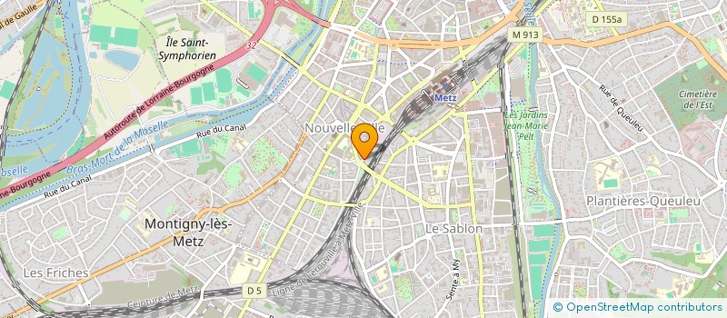 localisation de l'entreprise ROOF N'WOOF  METZ