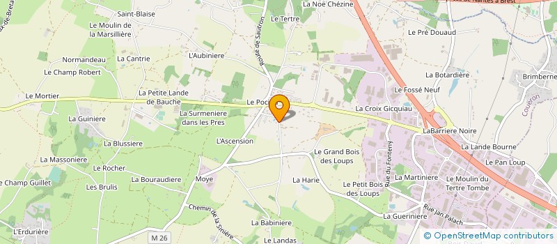 localisation de l'entreprise ROOFMART GRAND OUEST à COUERON