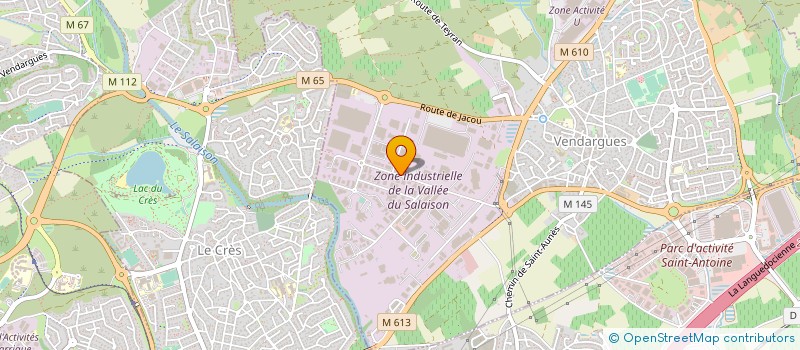 localisation de l'entreprise ROOFMART SUD EST à VENDARGUES