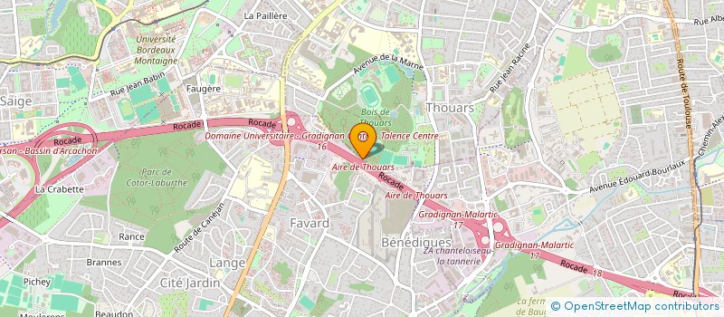 localisation de l'entreprise ROOFMART SUD OUEST  GRADIGNAN