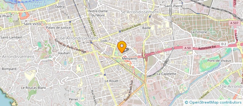 localisation de l'entreprise ROOFWORKS à MARSEILLE
