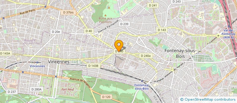 localisation de l'entreprise ROOMCHECKING FRANCE DISTRIBUTION à FONTENAY-SOUS-BOIS
