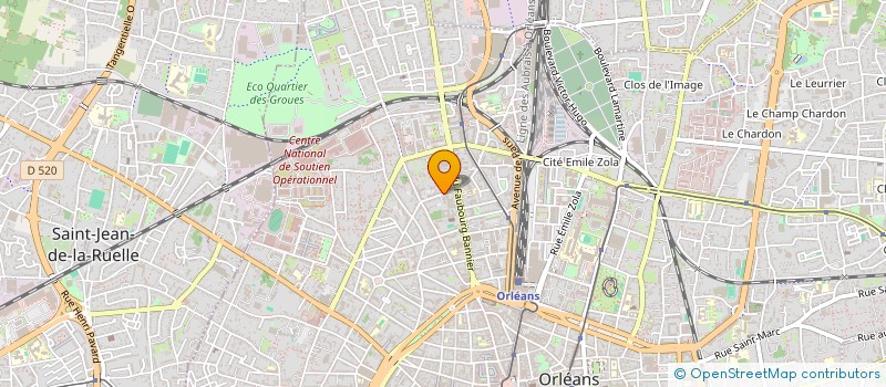 localisation de l'entreprise ROOS CYRIELLE  ORLEANS