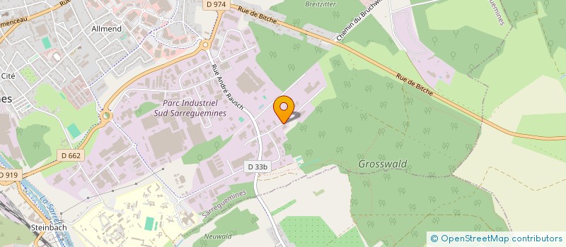 localisation de l'entreprise ROOS DIFFUSION à SARREGUEMINES
