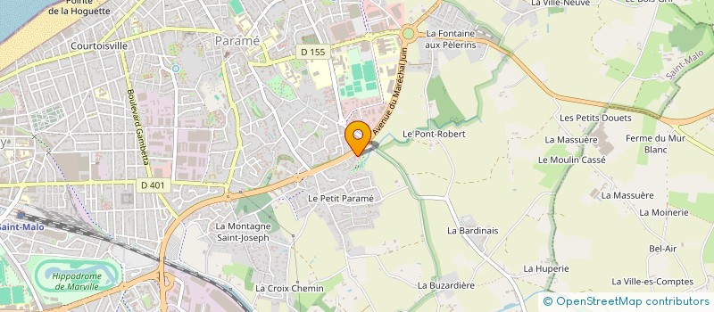 localisation de l'entreprise ROOSER SAS à SAINT-MALO
