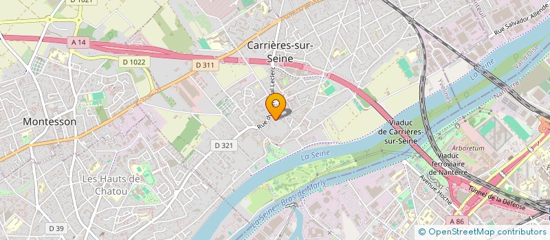 localisation de l'entreprise ROOSEVELT à CARRIERES-SUR-SEINE