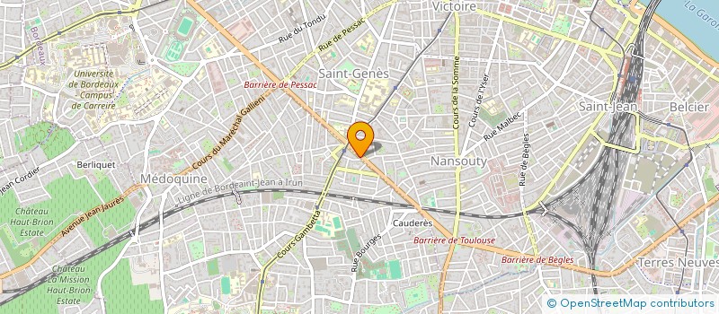 localisation de l'entreprise ROOSEVELT  TALENCE